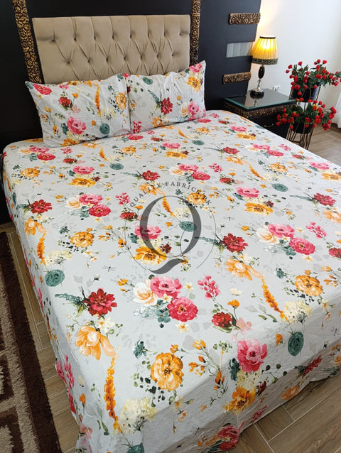 PC-1242: 4 Pillows Cotton Bed Sheet