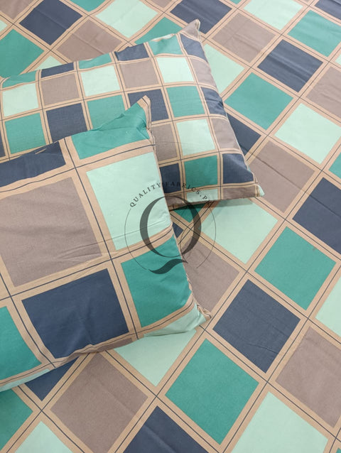 PC-1243: 4 Pillows Cotton Bed Sheet