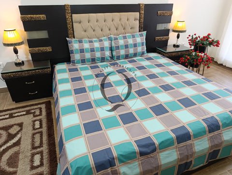 PC-1243: 4 Pillows Cotton Bed Sheet