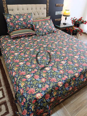 PC-1245: 4 Pillows Cotton Bed Sheet
