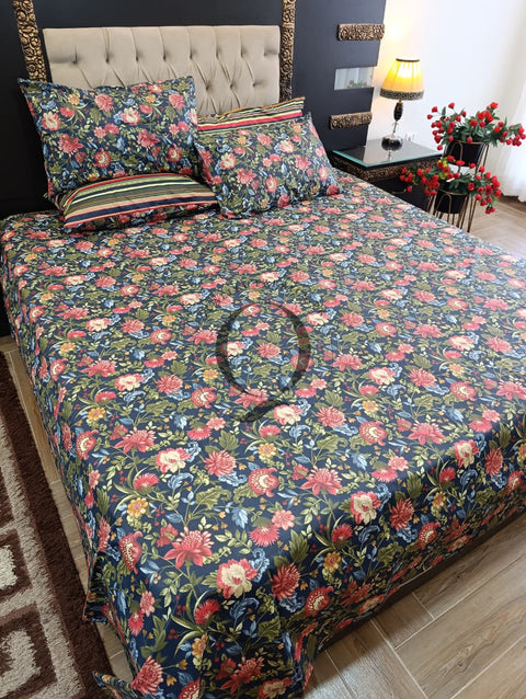 PC-1245: 4 Pillows Cotton Bed Sheet