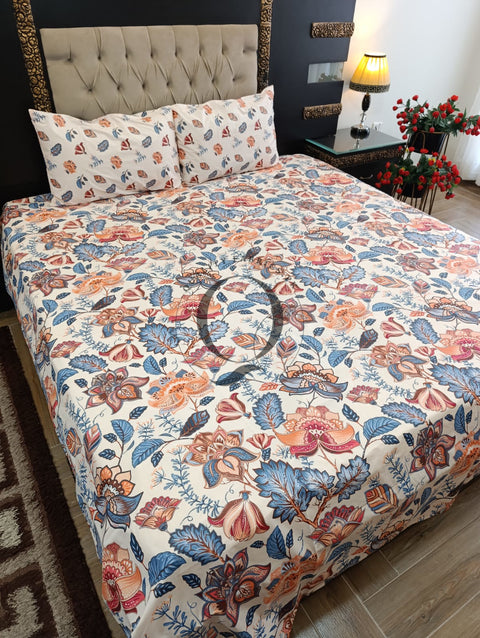 PC-1246: 4 Pillows Cotton Bed Sheet