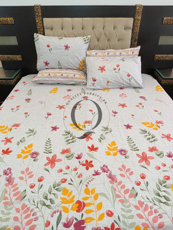 PC-1248: 4 Pillows Cotton Bed Sheet