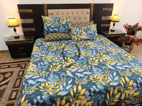 PC-1251: 4 Pillows Cotton Bed Sheet