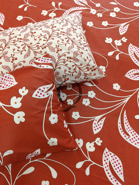 PC-1253: 4 Pillows Cotton Bed Sheet