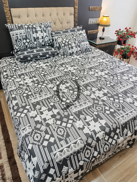 PC-1255: 4 Pillows Cotton Bed Sheet