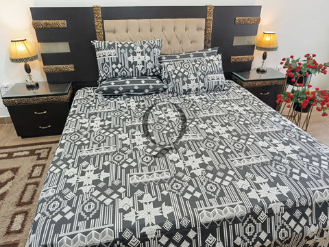 PC-1255: 4 Pillows Cotton Bed Sheet