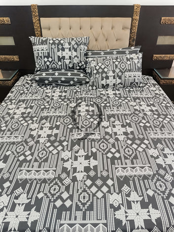 PC-1255: 4 Pillows Cotton Bed Sheet