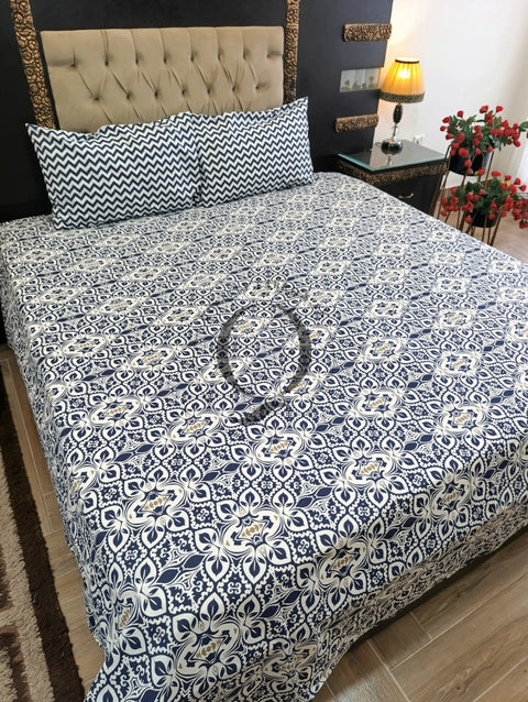 PC-1257: 4 Pillows Cotton Bed Sheet