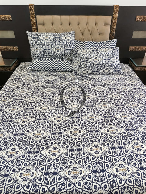 PC-1257: 4 Pillows Cotton Bed Sheet