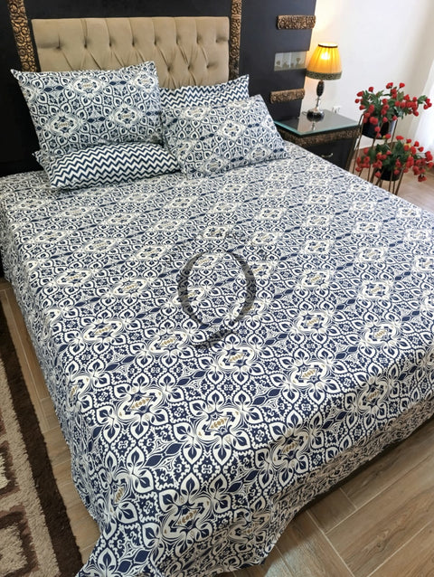 PC-1257: 4 Pillows Cotton Bed Sheet