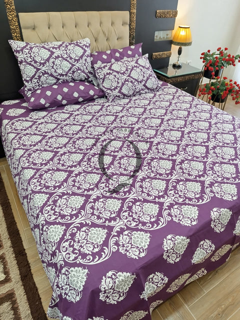 PC-1258: 4 Pillows Cotton Bed Sheet