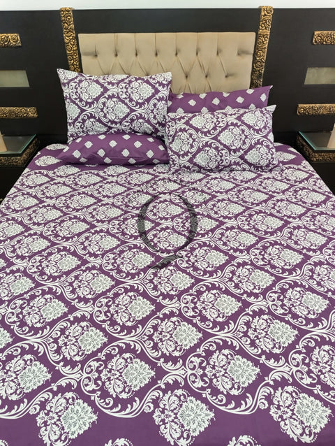 PC-1258: 4 Pillows Cotton Bed Sheet