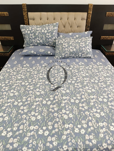 PC-1259: 4 Pillows Cotton Bed Sheet