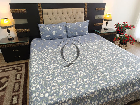 PC-1259: 4 Pillows Cotton Bed Sheet