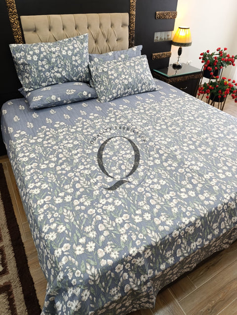PC-1259: 4 Pillows Cotton Bed Sheet