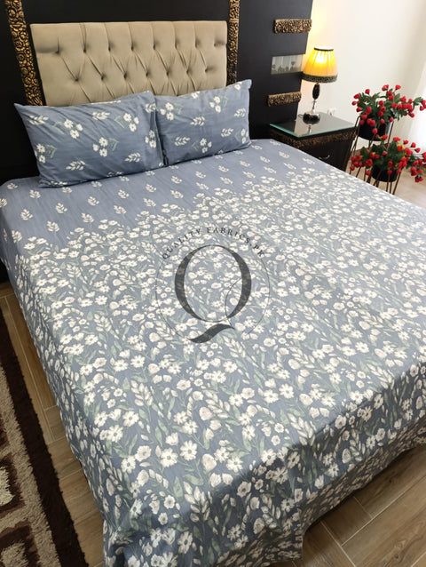 PC-1259: 4 Pillows Cotton Bed Sheet