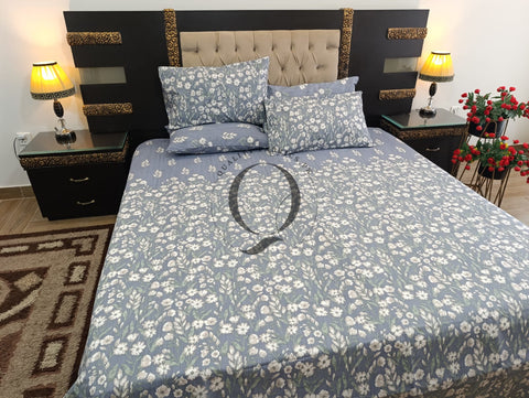 PC-1259: 4 Pillows Cotton Bed Sheet