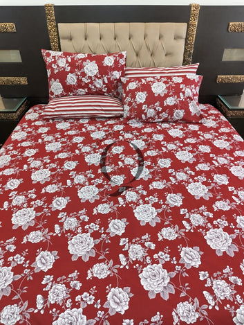 PC-1260: 4 Pillows Cotton Bed Sheet