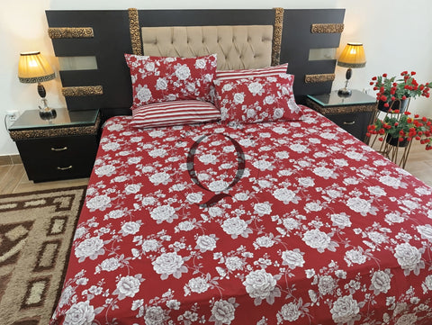 PC-1260: 4 Pillows Cotton Bed Sheet