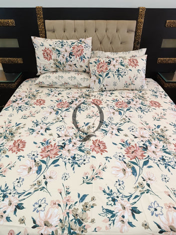 PC-1261: 4 Pillows Cotton Bed Sheet