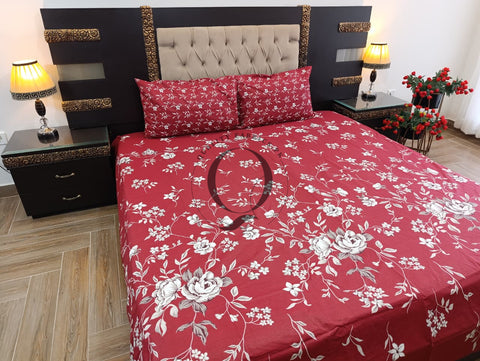 PC-1264: 4 Pillows Cotton Bed Sheet