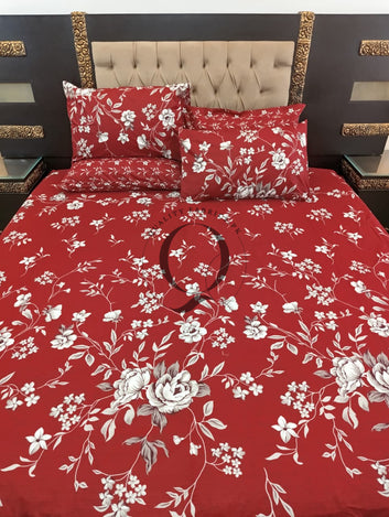 PC-1264: 4 Pillows Cotton Bed Sheet