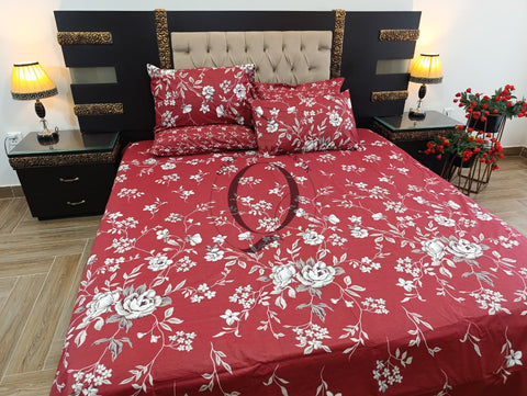 PC-1264: 4 Pillows Cotton Bed Sheet