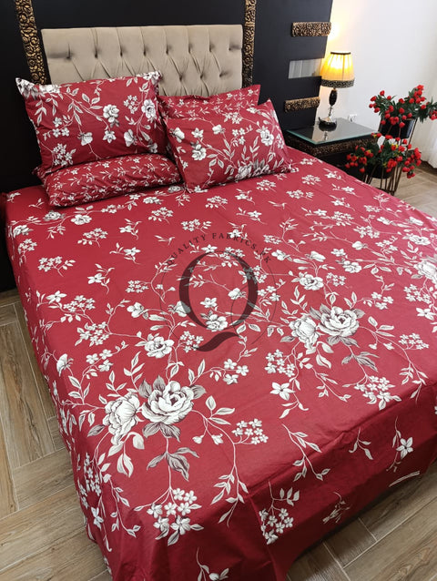 PC-1264: 4 Pillows Cotton Bed Sheet