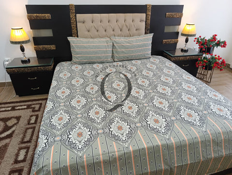 PC-1266: 4 Pillows Cotton Bed Sheet