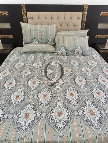 PC-1266: 4 Pillows Cotton Bed Sheet