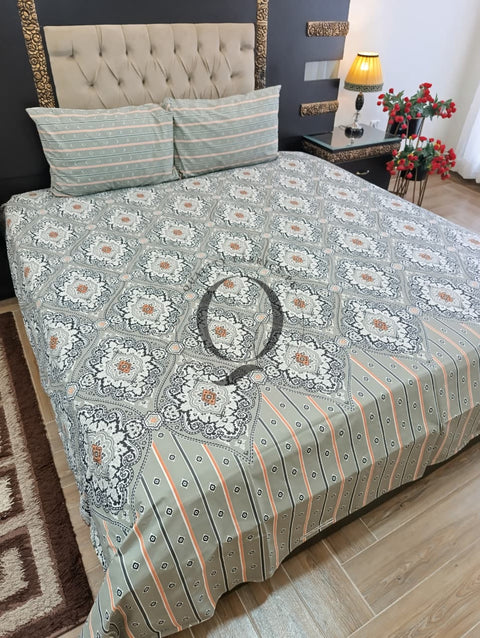 PC-1266: 4 Pillows Cotton Bed Sheet