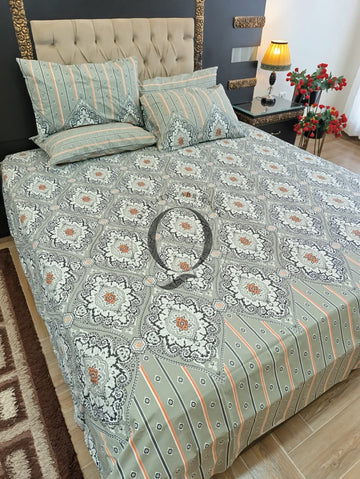 PC-1266: 4 Pillows Cotton Bed Sheet