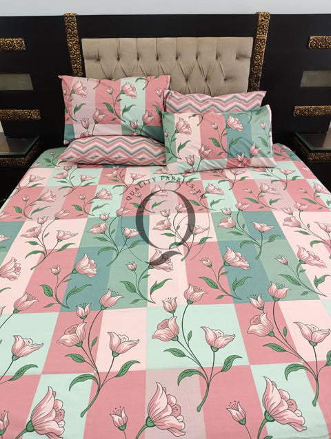 PC-1268: 4 Pillows Cotton Bed Sheet