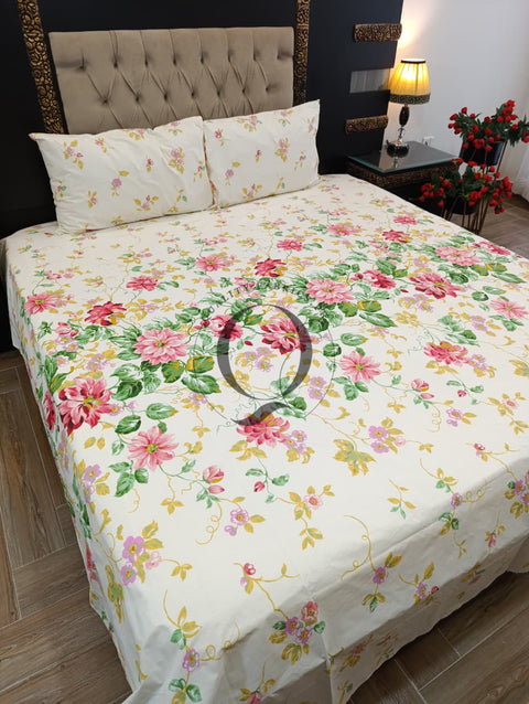 PC-1271: 4 Pillows Cotton Bed Sheet
