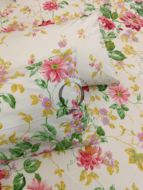 PC-1271: 4 Pillows Cotton Bed Sheet