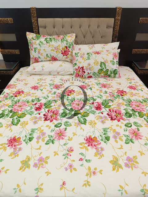 PC-1271: 4 Pillows Cotton Bed Sheet