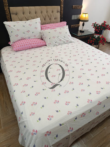 PC-1273: 4 Pillows Cotton Bed Sheet