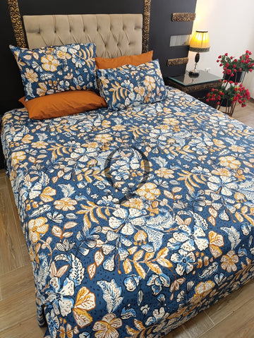 PC-1278: 4 Pillows Cotton Bed Sheet