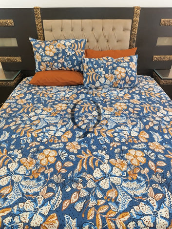 PC-1278: 4 Pillows Cotton Bed Sheet