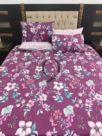 PC-1284: 4 Pillows Cotton Bed Sheet