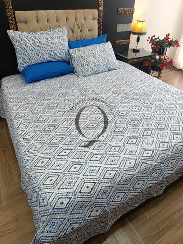 PC-1286: 4 Pillows Cotton Bed Sheet