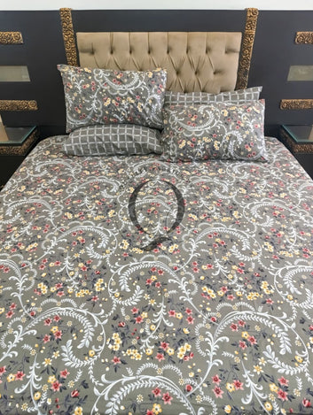 PC-1287: 4 Pillows Cotton Bed Sheet