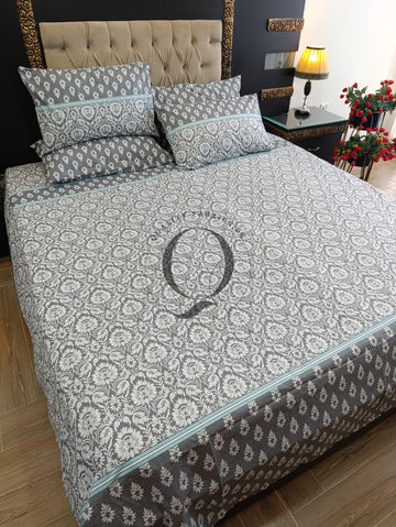 PC-1294: 4 Pillows Cotton Bed Sheet