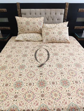 PC-1295: 4 Pillows Cotton Bed Sheet