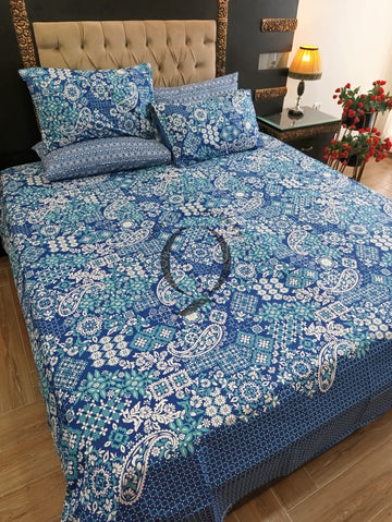 PC-1296: 4 Pillows Cotton Bed Sheet