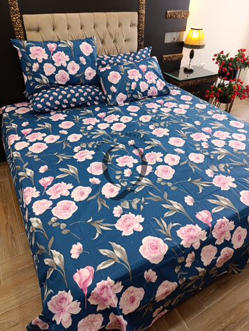 PC-1298: 4 Pillows Cotton Bed Sheet