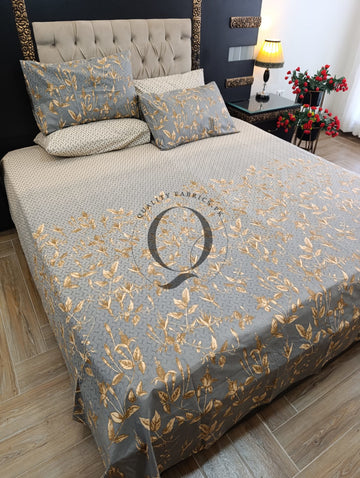 PC-1303: 4 Pillows Cotton Bed Sheet