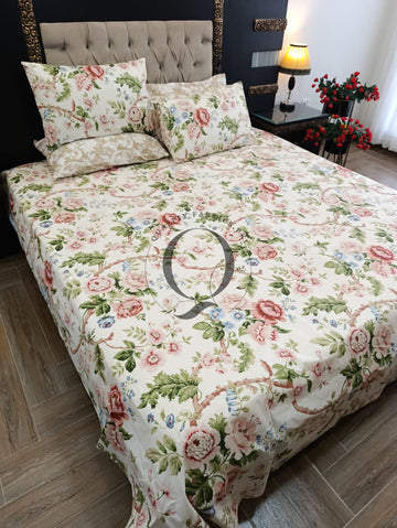 PC-1304: 4 Pillows Cotton Bed Sheet