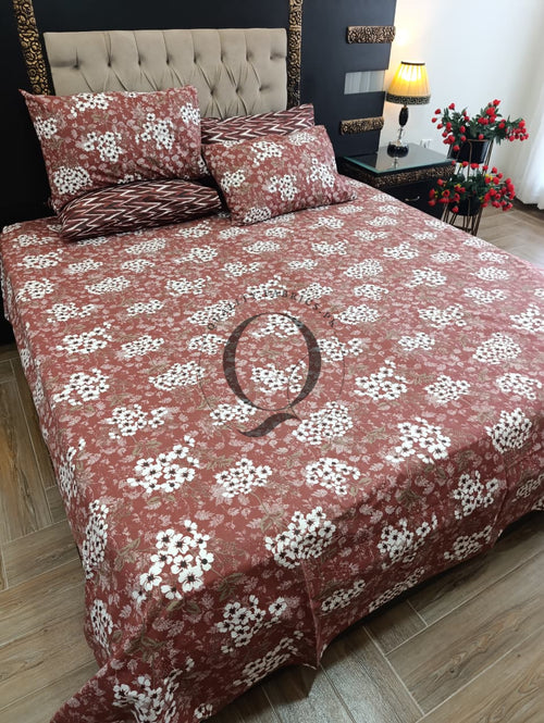 PC-1306: 4 Pillows Cotton Bed Sheet